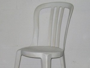 White Bistro Chair $3.12ea